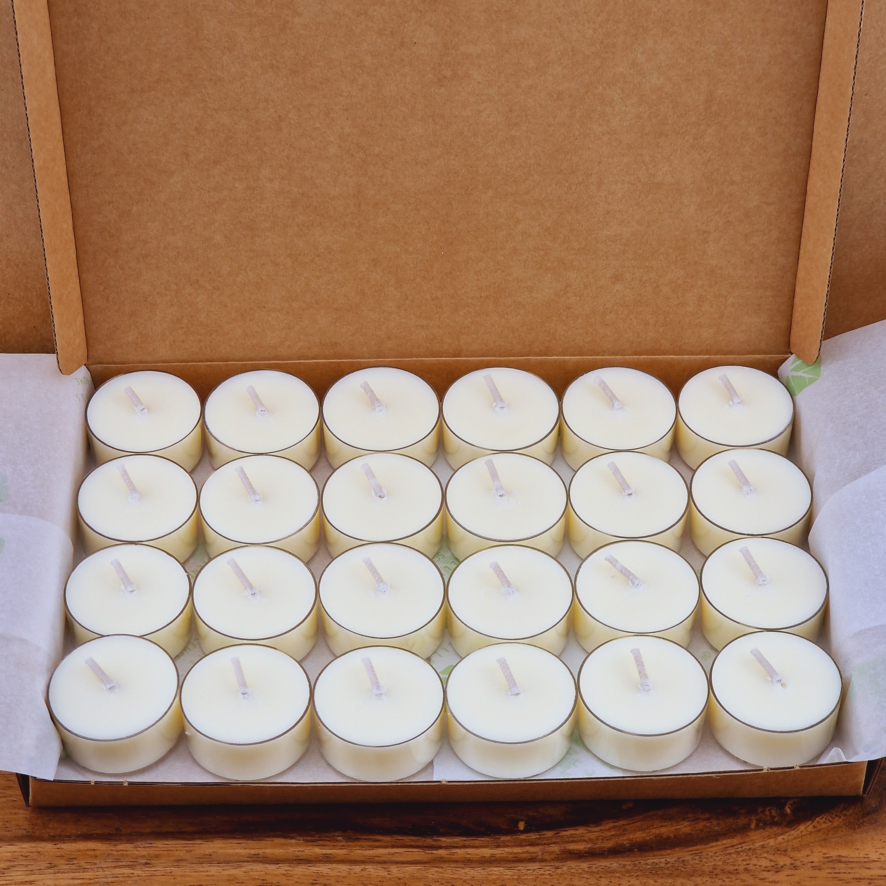 24 Unscented Soy Wax Tea Lights Subscription